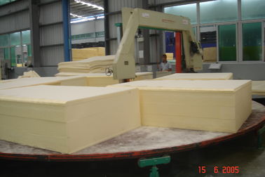 Découpeuse horizontale rotatoire de mousse de cercle automatique, coupeur d'éponge du polyuréthane/unité centrale