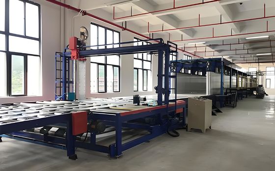 Mètre automatique de débit de verre Machine horizontale de fabrication de mousse jusqu'à 1300 mm de hauteur