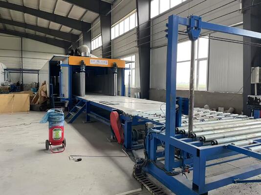 Mètre automatique de débit de verre Machine horizontale de fabrication de mousse jusqu'à 1300 mm de hauteur
